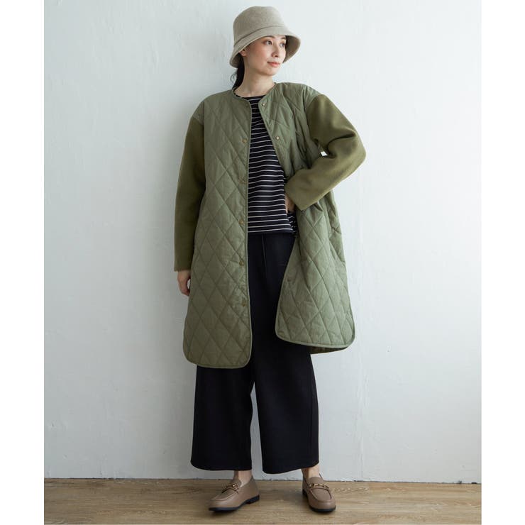 【親子コーデ】切り替えキルティング軽量コート | ikka  | 詳細画像8 
