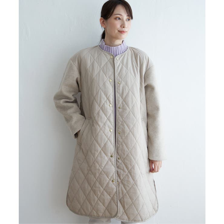 【親子コーデ】切り替えキルティング軽量コート | ikka  | 詳細画像17 