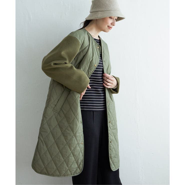 【親子コーデ】切り替えキルティング軽量コート | ikka  | 詳細画像28 