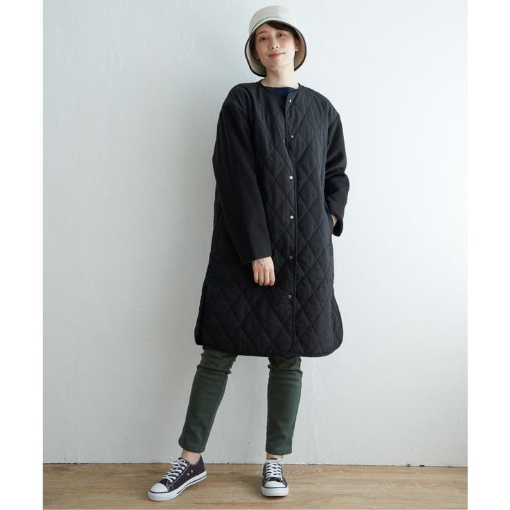 【親子コーデ】切り替えキルティング軽量コート | ikka  | 詳細画像31 