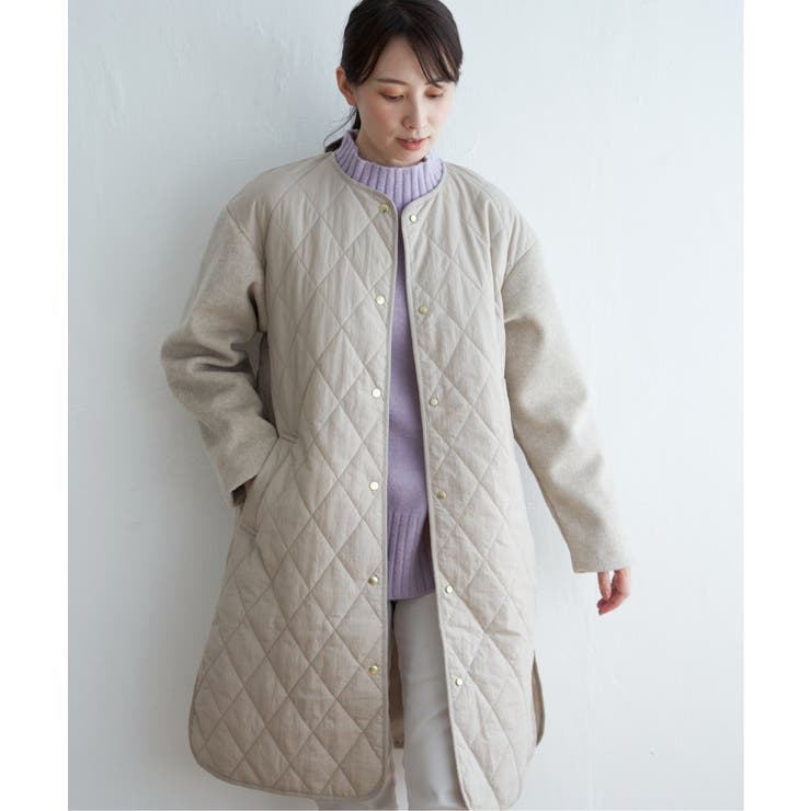 【親子コーデ】切り替えキルティング軽量コート | ikka  | 詳細画像33 