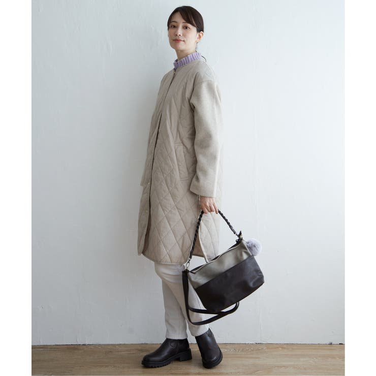 【親子コーデ】切り替えキルティング軽量コート | ikka  | 詳細画像34 