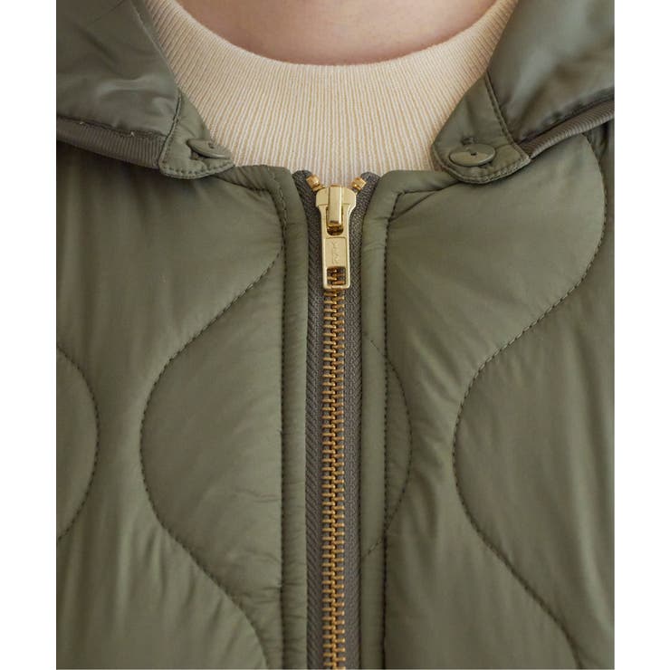 撥水キルティングフードコート | ikka  | 詳細画像18 