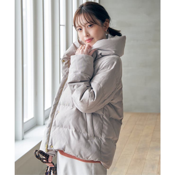 【親子コーデ】細コール洗えるダウンジャケット | ikka  | 詳細画像9 