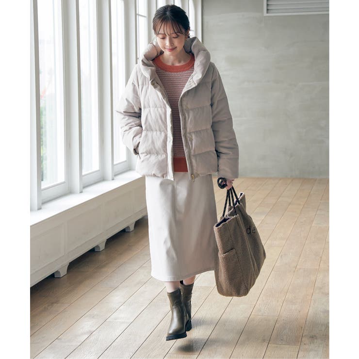 【親子コーデ】細コール洗えるダウンジャケット | ikka  | 詳細画像10 