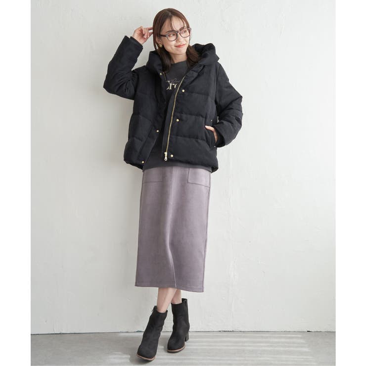 【親子コーデ】細コール洗えるダウンジャケット | ikka  | 詳細画像18 