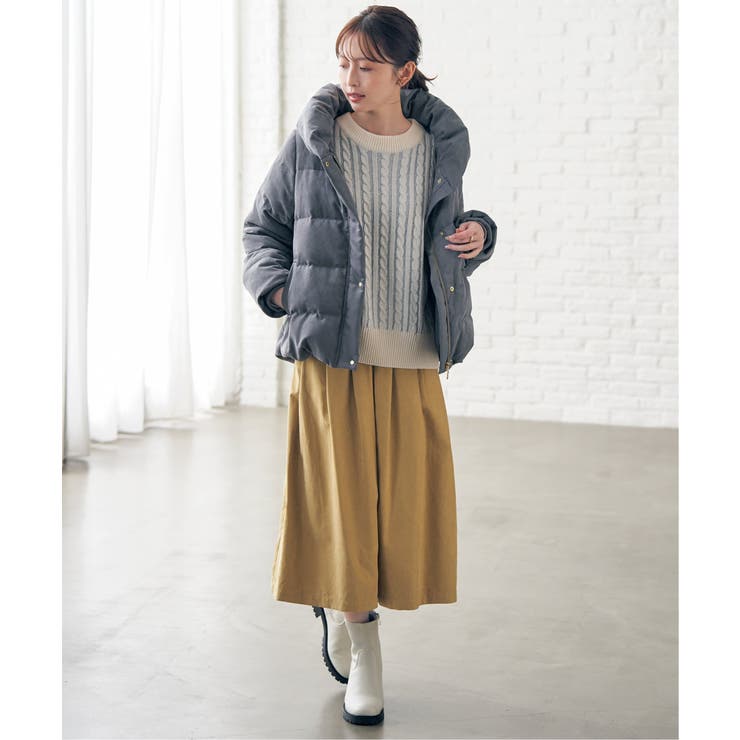 【親子コーデ】細コール洗えるダウンジャケット | ikka  | 詳細画像22 