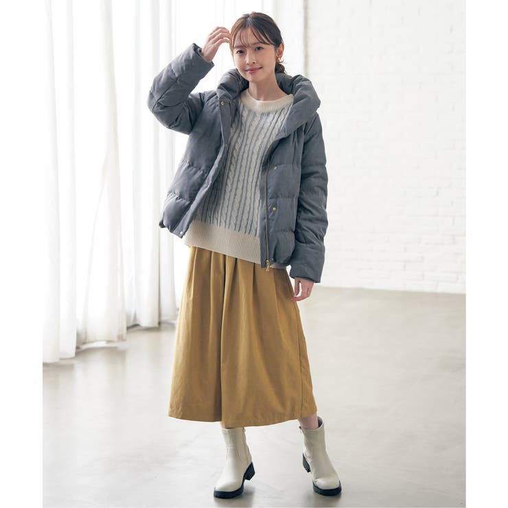 【親子コーデ】細コール洗えるダウンジャケット | ikka  | 詳細画像23 