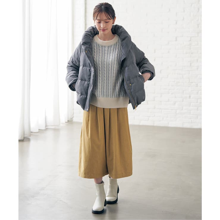 【親子コーデ】細コール洗えるダウンジャケット | ikka  | 詳細画像24 