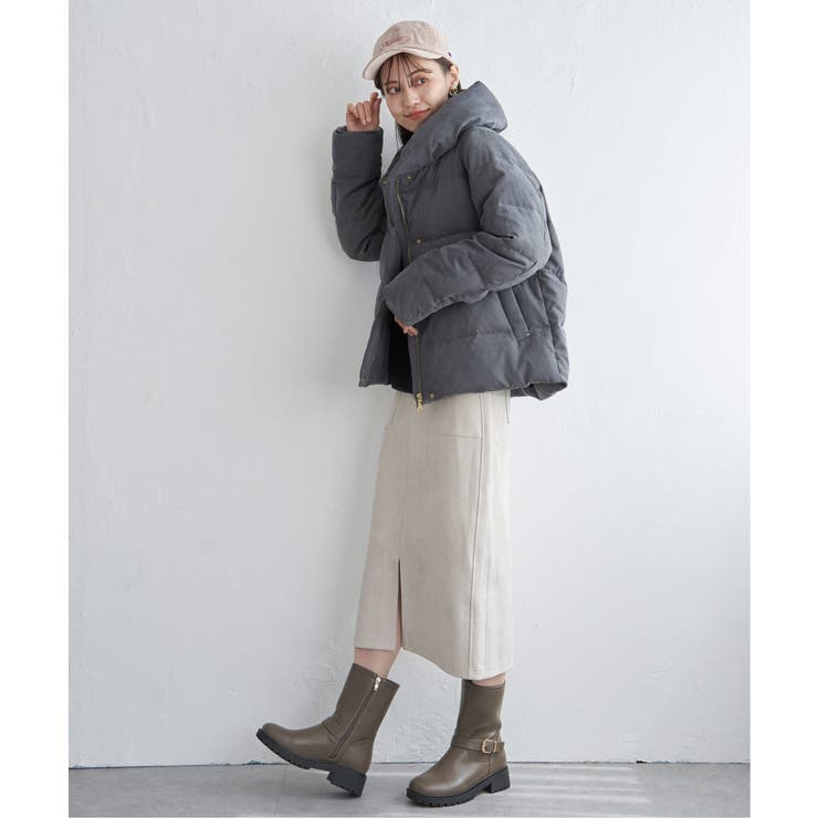 【親子コーデ】細コール洗えるダウンジャケット | ikka  | 詳細画像28 