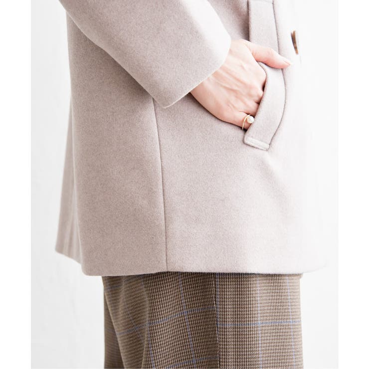 ウールライクストレッチテーラーコート | ikka  | 詳細画像26 
