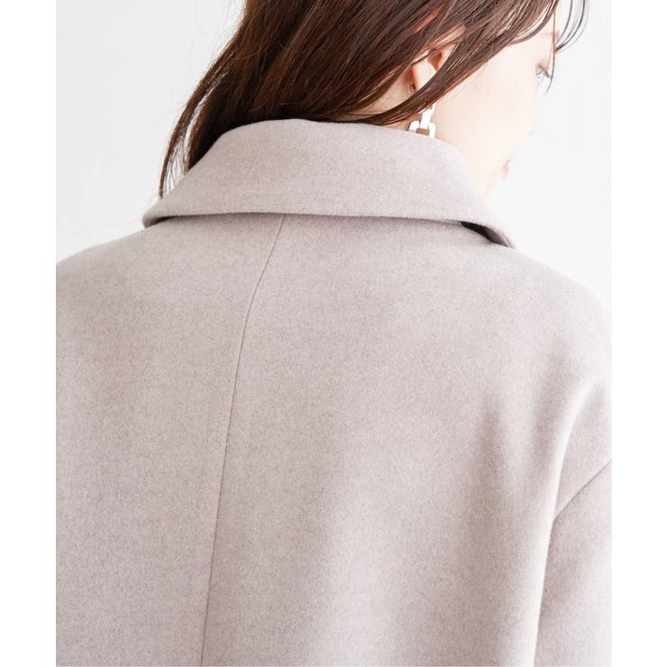 ウールライクストレッチテーラーコート | ikka  | 詳細画像29 