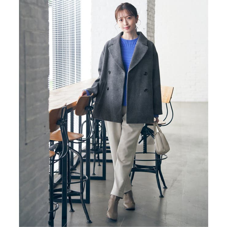 ウールライクストレッチテーラーコート | ikka  | 詳細画像5 