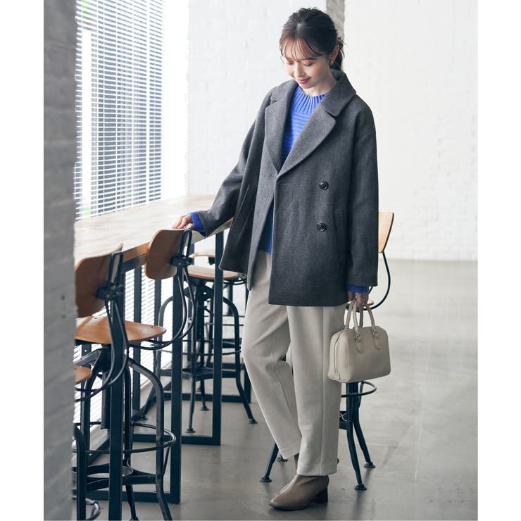 ウールライクストレッチテーラーコート | ikka  | 詳細画像6 