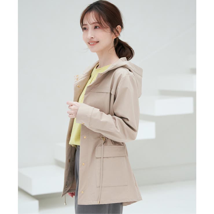 ベージュ | 撥水花粉リリースフィールドコート | ikka 
