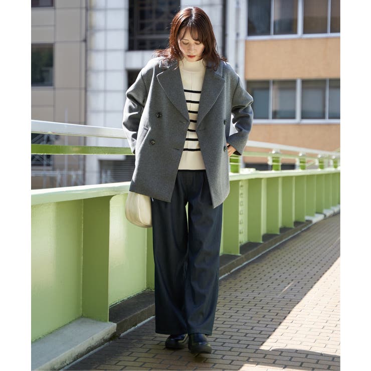 【静電防止】ウールライクストレッチテーラーコート | ikka  | 詳細画像20 