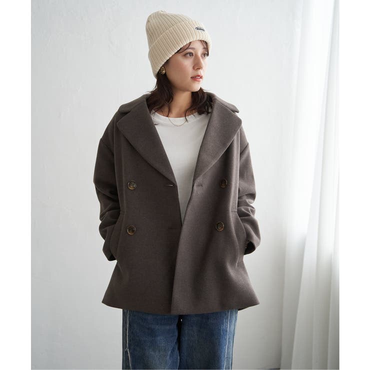 【静電防止】ウールライクストレッチテーラーコート | ikka  | 詳細画像26 