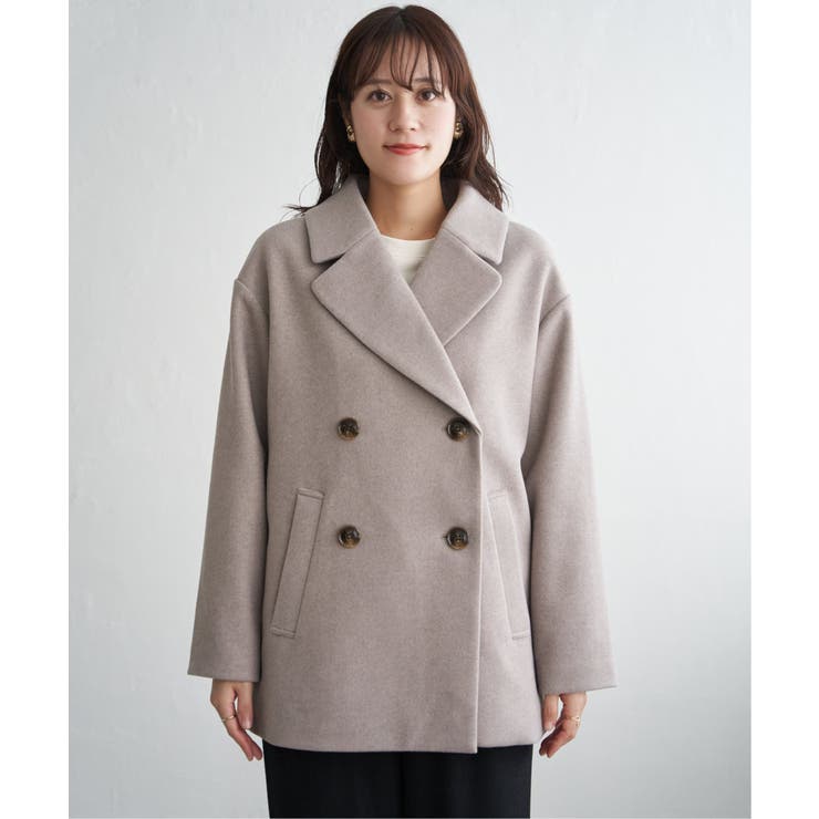 【静電防止】ウールライクストレッチテーラーコート | ikka  | 詳細画像31 