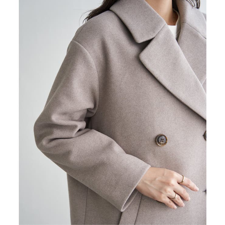 【静電防止】ウールライクストレッチテーラーコート | ikka  | 詳細画像33 