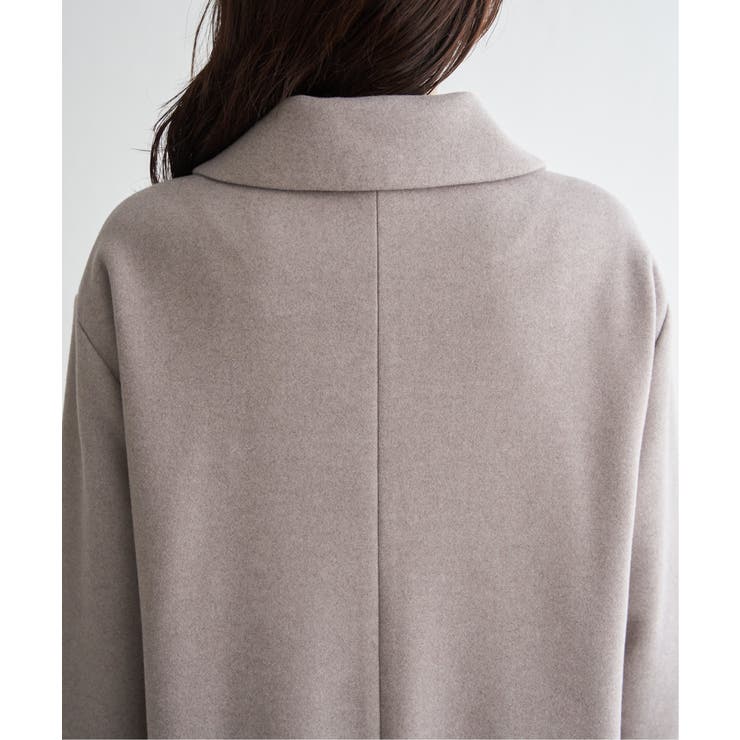 【静電防止】ウールライクストレッチテーラーコート | ikka  | 詳細画像35 