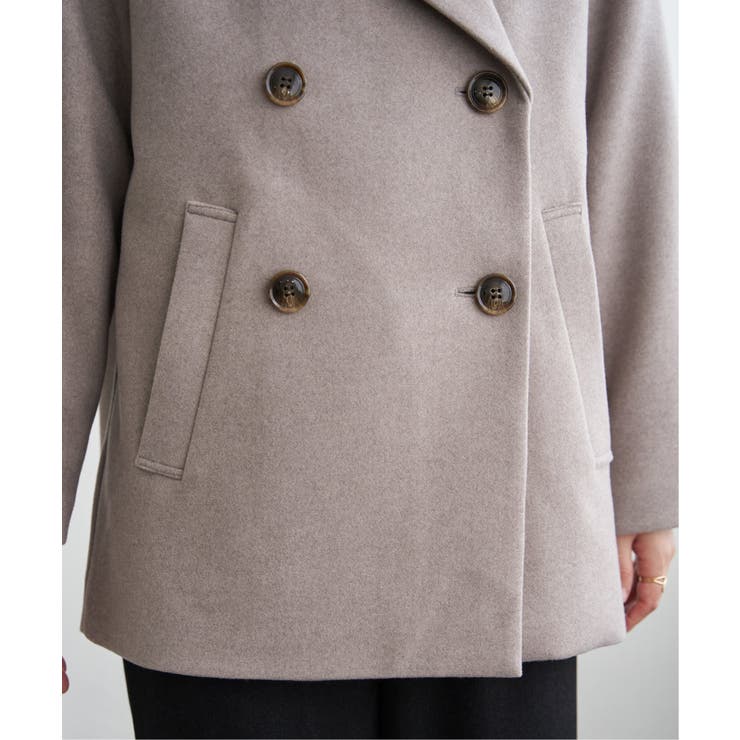 【静電防止】ウールライクストレッチテーラーコート | ikka  | 詳細画像36 