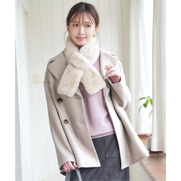 【静電防止】ウールライクストレッチテーラーコート | ikka  | 詳細画像6 