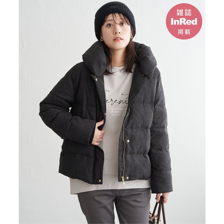 ブラック | 【雑誌InRed1月号掲載】細コール2WAY洗えるダウンジャケット【洗濯機で洗え… | ikka 