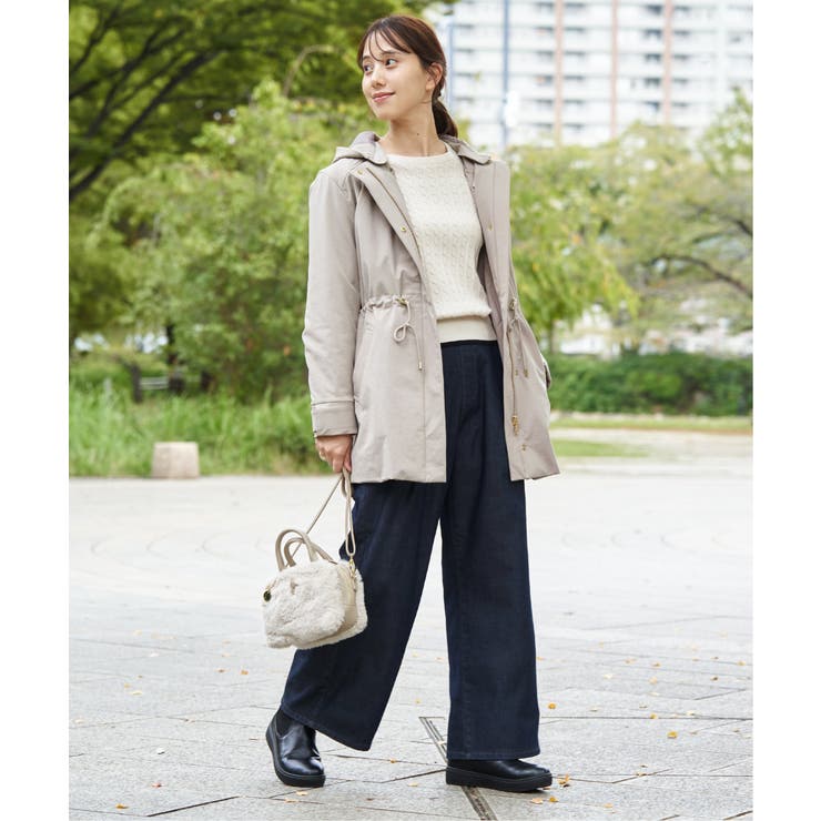 【軽量／静電防止】sorona(R)撥水5WAYコート | ikka  | 詳細画像16 