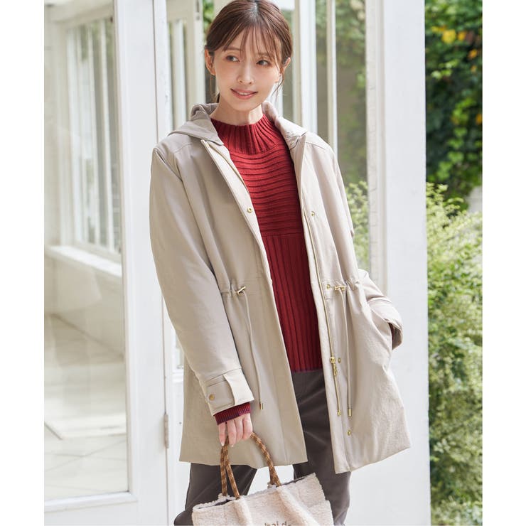 ベージュ | 【軽量／静電防止】sorona(R)撥水5WAYコート | ikka 