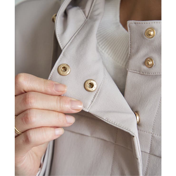 撥水花粉リリースフィールドコート | ikka  | 詳細画像21 