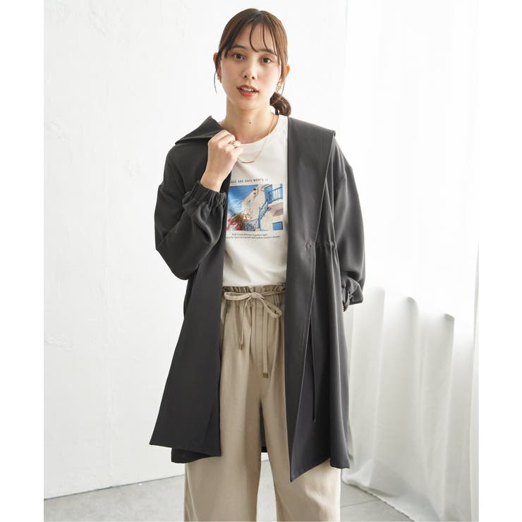 UVドロストフードガウン | ikka  | 詳細画像7 