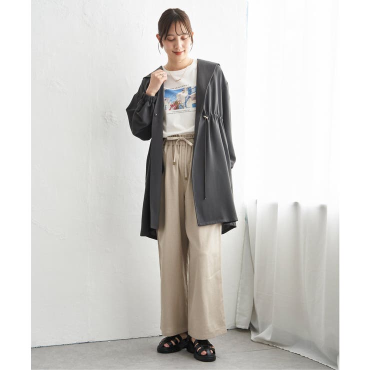 UVドロストフードガウン | ikka  | 詳細画像9 