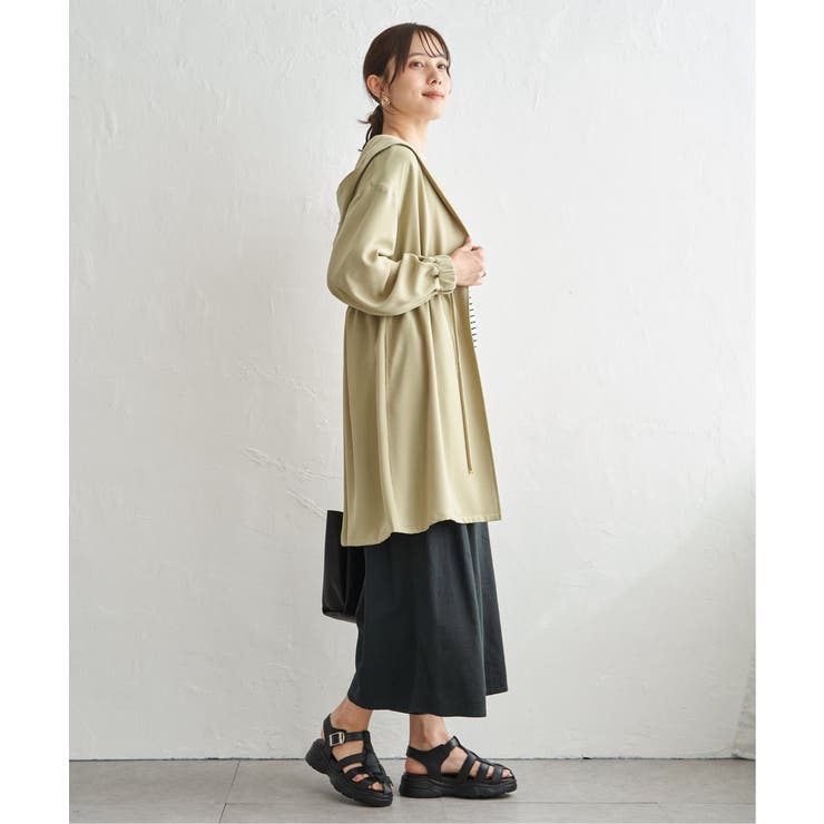 UVドロストフードガウン | ikka  | 詳細画像5 