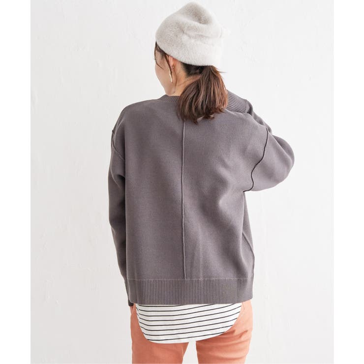 ダブルフェイススウェットライクニット | ikka  | 詳細画像9 