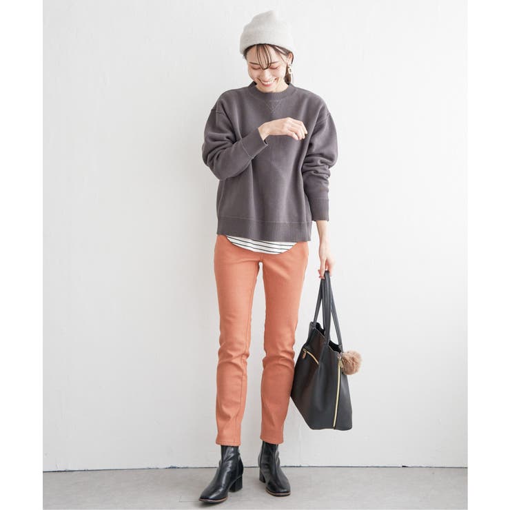 ダブルフェイススウェットライクニット | ikka  | 詳細画像10 