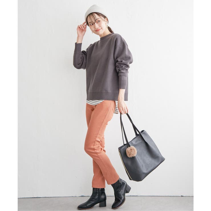 ダブルフェイススウェットライクニット | ikka  | 詳細画像11 