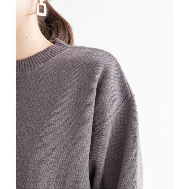 ダブルフェイススウェットライクニット | ikka  | 詳細画像29 