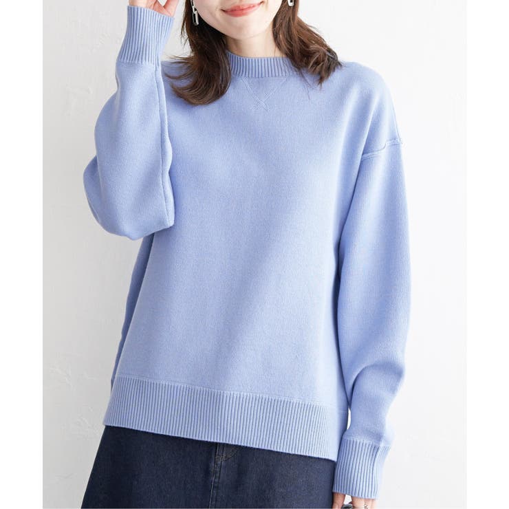 ダブルフェイススウェットライクニット | ikka  | 詳細画像2 