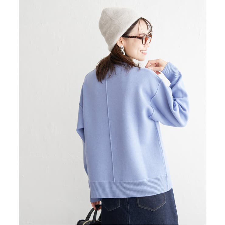 ダブルフェイススウェットライクニット | ikka  | 詳細画像3 