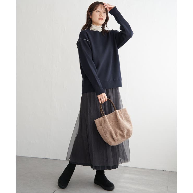 コットンMIXスウェットライクニット | ikka  | 詳細画像8 