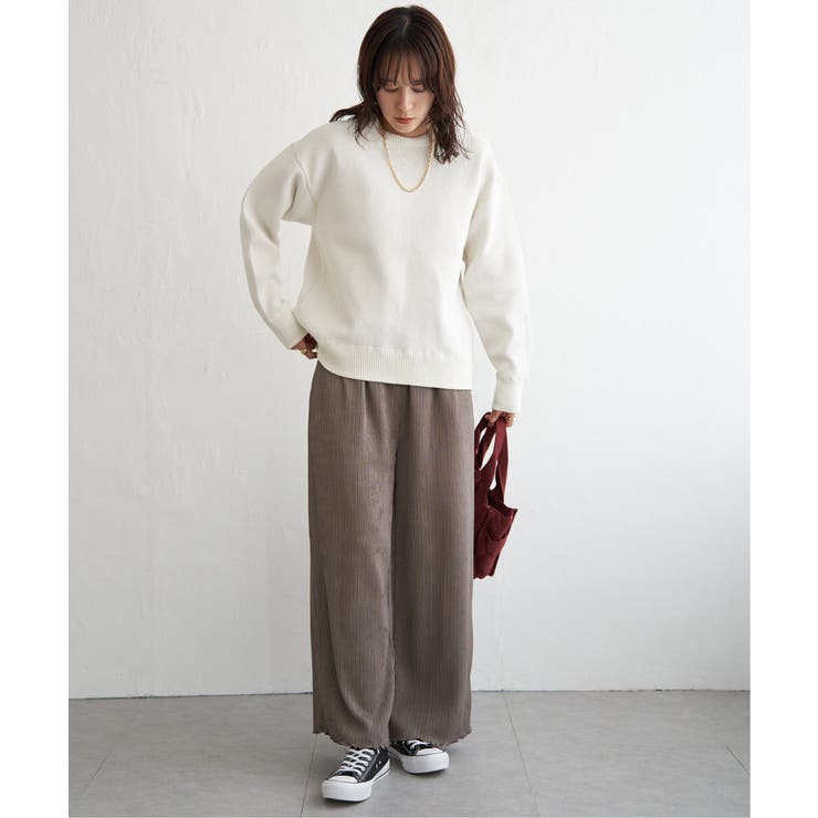 コットンMIXスウェットライクニット | ikka  | 詳細画像10 