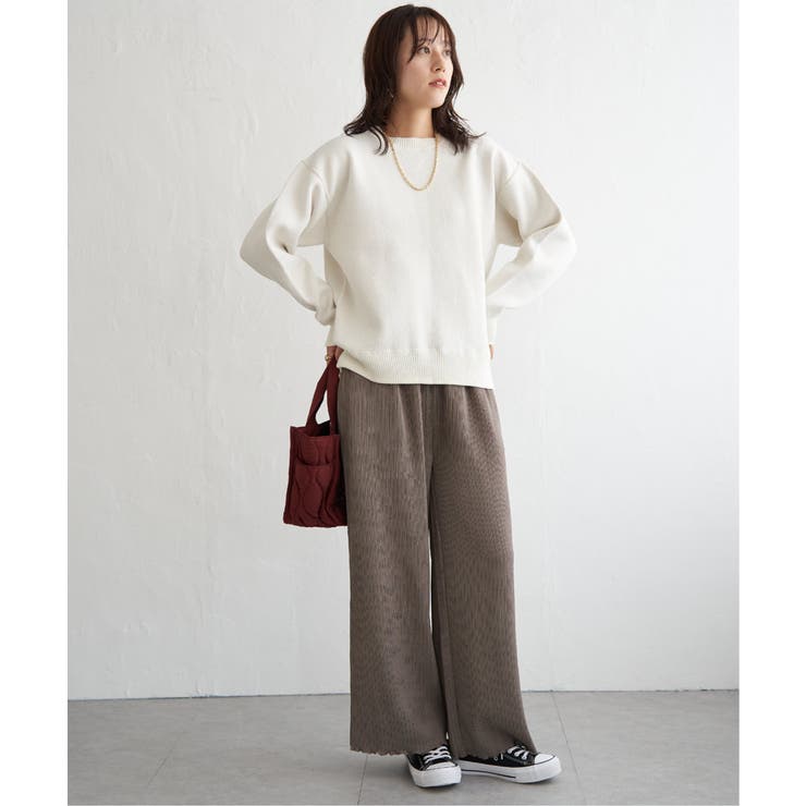 コットンMIXスウェットライクニット | ikka  | 詳細画像11 