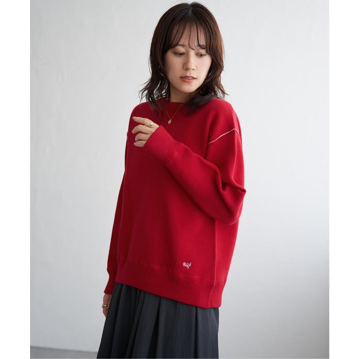 コットンMIXスウェットライクニット | ikka  | 詳細画像12 