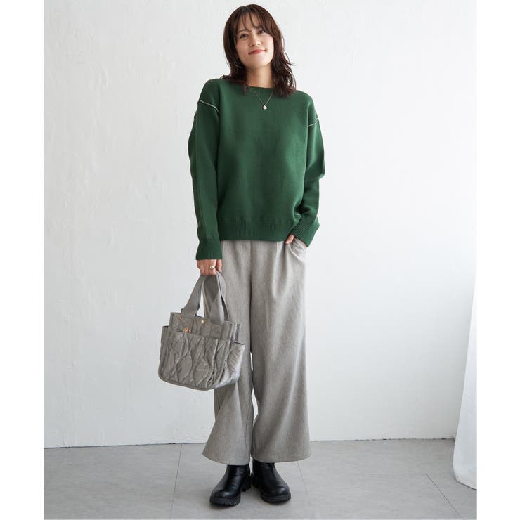 コットンMIXスウェットライクニット | ikka  | 詳細画像16 