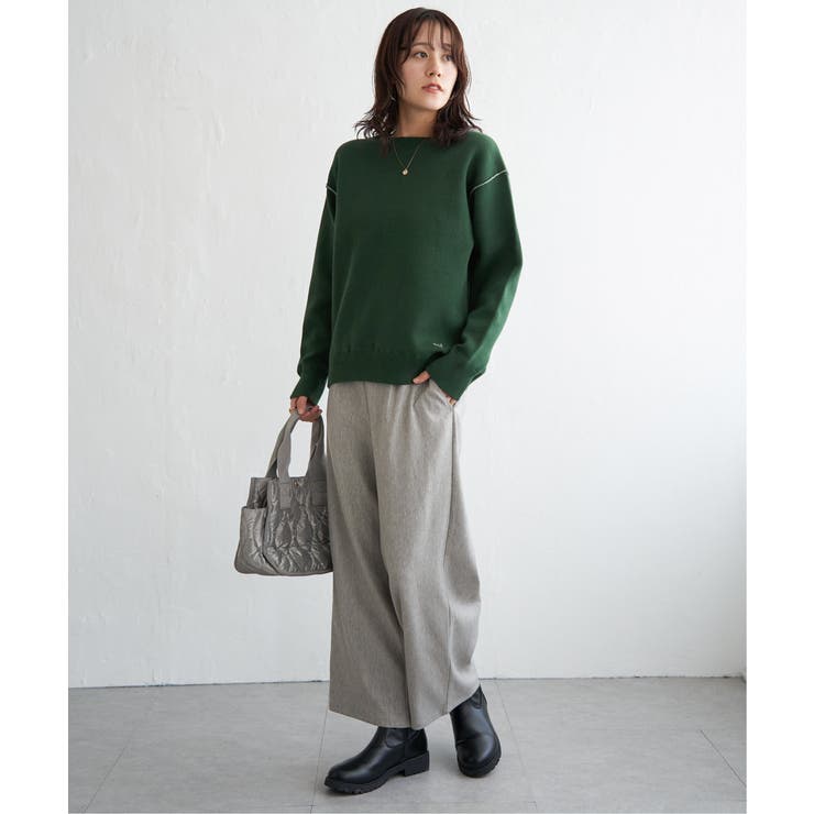 コットンMIXスウェットライクニット | ikka  | 詳細画像17 