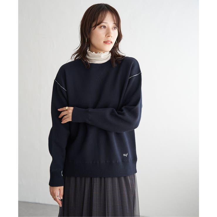 コットンMIXスウェットライクニット | ikka  | 詳細画像5 