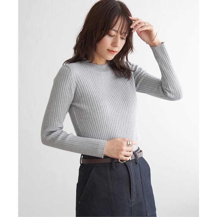 ミニハイネックリブニット | ikka  | 詳細画像5 