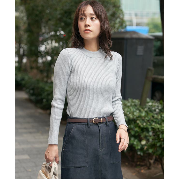 ミニハイネックリブニット | ikka  | 詳細画像2 