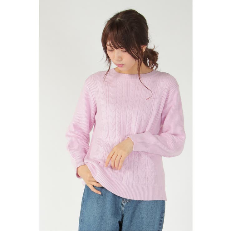 ミニケーブルニットプルオーバー[品番：IKAW0006392]｜ikka （イッカ  