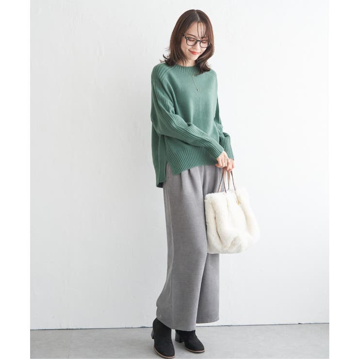 サイドスリットニットプルオーバー | ikka  | 詳細画像9 